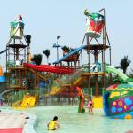 Outdoor Aqua Playground Water House Structures, Water Park Equipment OEM