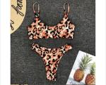 Womail Alluring Biquini Leopard Printed Bikini Push-Up Padded Swimwear Women's