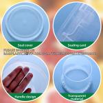 2L Ice Cream Bucket Reusable Ice Cream Freezer Storage Containers With Lids