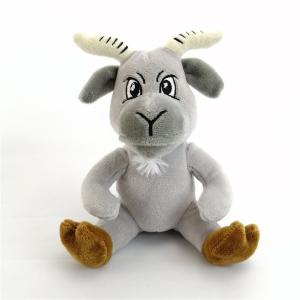 China Cute Holiday Gift Children Play Baby Sheep Plush Toy Super Soft Grey Stuffed Goat Toy EN71 factory