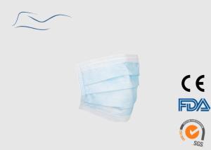 China Breathable Surgical Mouth Mask , 17 . 5 * 9 . 5CM Single Use Face Mask factory