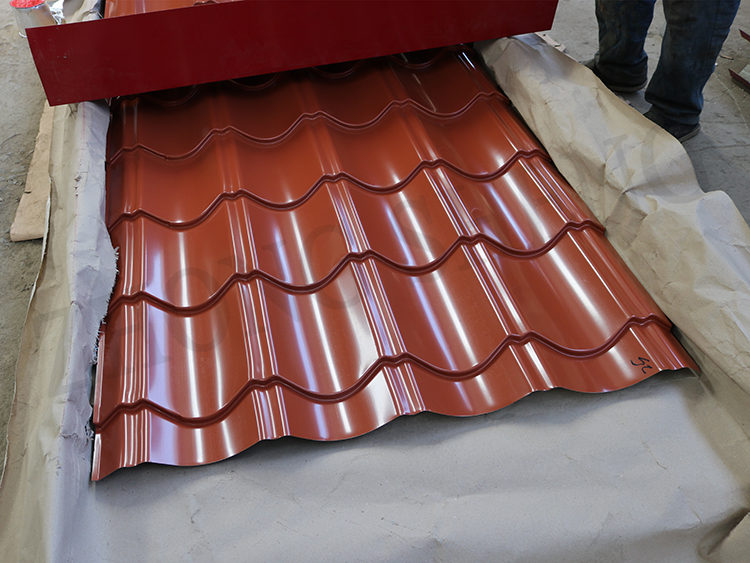 600-1100mm Width Color Coated Metal Corrugated Roofing Sheets with strength Steel Plate and Galvanized PPGI