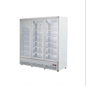 China Under unit Convenience three glass doors Refrigerated stereoscopic display cabinet factory