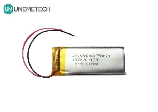 Beauty Apparatus Lithium Polymer Battery 3.7V 750mah 802049 1C Discharge Li Poly