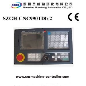 Single Headed CNC Lathe Controller With PLC G Code / USB Interface , CE ISO