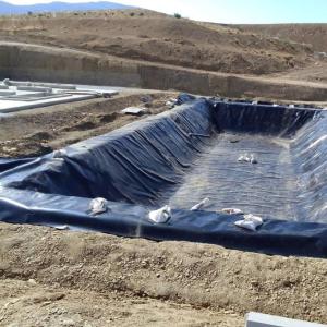 China Polyethylene Pond Liner Geomembranes With 0.2mm-3mm Thickness For Fish Pond Liner factory