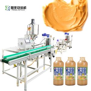 SUS304 Peanut Butter Filling Machine Automatic With Rotor Pump