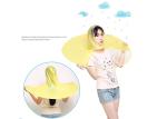 PVC Childrens Waterproof Raincoats Little Yellow Duck Elastic Wear Resistant