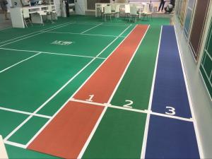 China Sports Waterproof Rubber Flooring Thickness 5mm Width 1.5m Length 15m factory