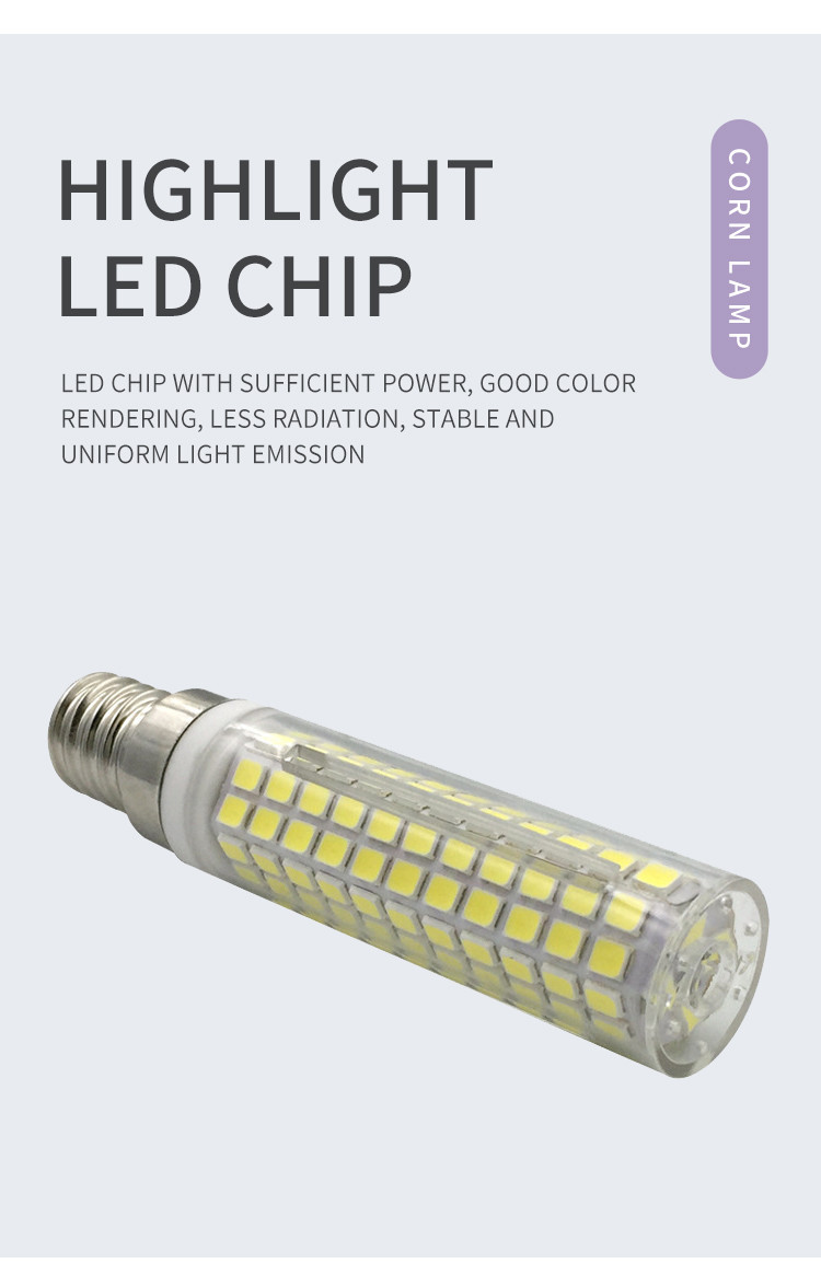 15W 136 Beads 2835 LED Corn Cob Light Adjustable Light Source Small Corn Lamp