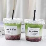 16oz 32oz Disposable Bubble Tea Cups For Juice Non Spill
