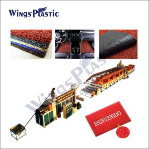 China PVC Plastic Mat Making Machine Coil Mat Loop Mat Door Mat Manufacturing Machine factory