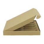 Small Perfume Bottle Rigid Box Packaging Compartment Book Shape Kraft Paper Gift