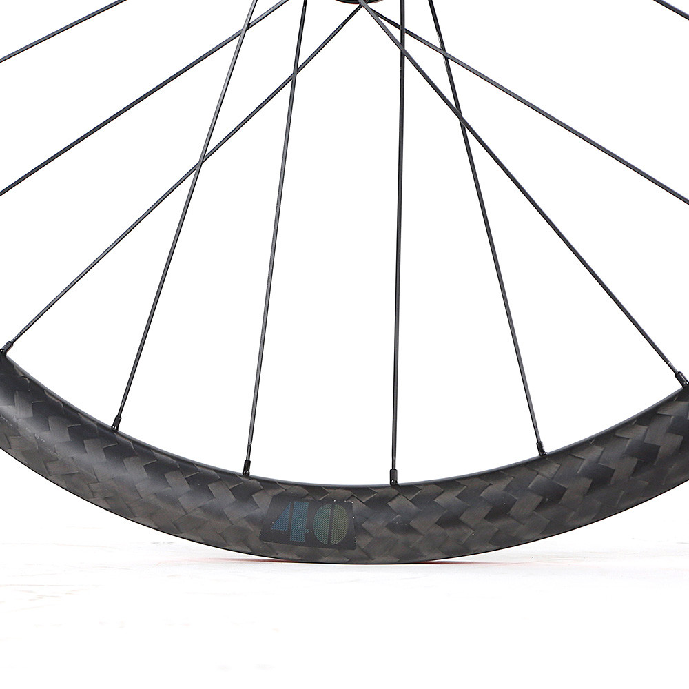 TWITTER 700C Carbon Road Bike Wheelset 40mm Depth With Disc Brake