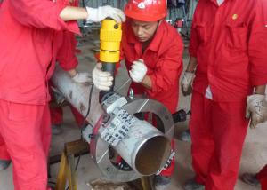 China 1&quot;-56&quot; Working Range Pipe Cold Cutter Machine Pipe End Surface Polisher factory