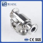 Manual Sanitary Stainless Steel 304/316L Tri-Clamp 3 Way Ball Valve with High