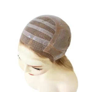China Anti-slip Soft Silicone Base Cap Medical Wig 18 Inches Long 100% RAW Human Hair Medical Grade Toupee Wig for Cancer And Alopecia Patients factory