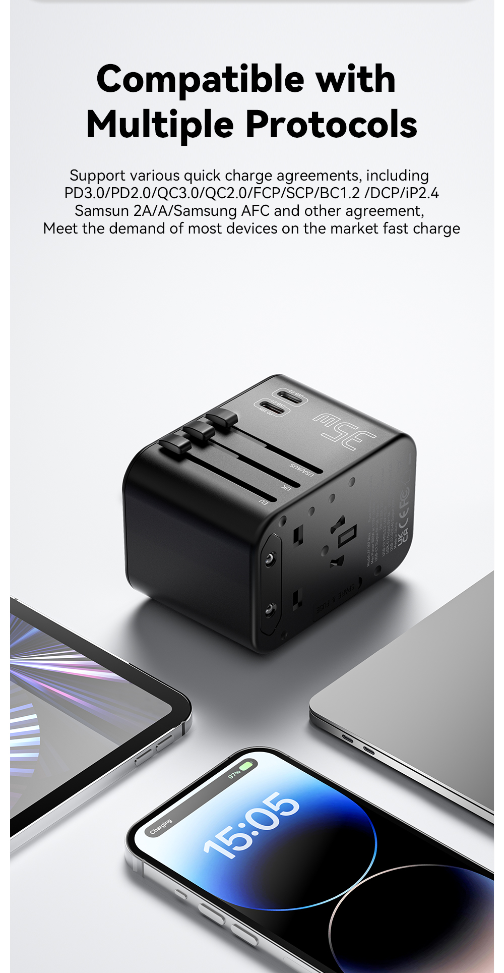 ESSAGER JY-307Max Series 35W Best Portable Universal Phone Charger