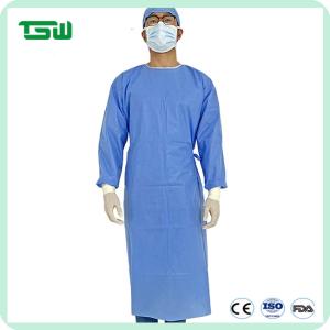 China Surgeon 45g 60g SMS SMMS Disposable Surgical Sterile Gowns factory