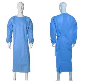 China Isolation Disposable Medical Gowns , Disposable Plastic Gowns PP Material factory