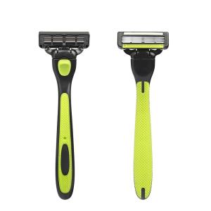 China Wholesale Custom Logo New Four Blade Open Back Disposable Safety Razor for Men factory