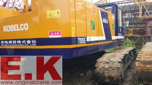 China 1996 Year kobelco crawler crane 50ton lattice boom crawler crane track crane factory