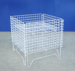 China Supermarket Industrial Wire Container Detachable Wire Mesh Stillage factory