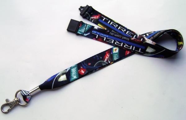 Promotional Dye Sublimation Lanyards , Custom Printed Poyester Neck Lanyard With