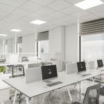 Commercial Office Furniture customization Four-Person Metal Legs Table