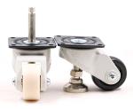 Nylon 800kg Light Duty Caster Wheels 55mm Swivel Impact Resistance