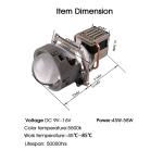 Dual Chips 5500K Bi 58W Laser LED Headlight Hi Low Beam