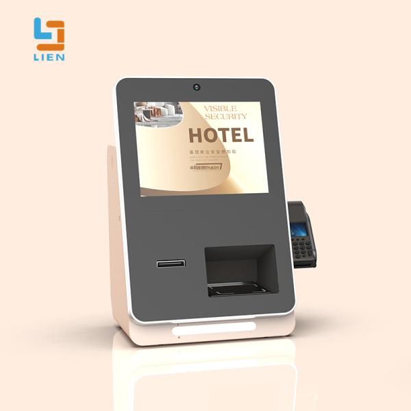 Desktop Hotel Self Service Kiosk For Room Key Dispense ADA Compliant Smart
