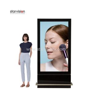 China Floor Mount Aluminum LCD Digital Signage 65 / 75Inch Indoor For Metro Station factory