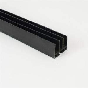 China Flexible Wide PVC Profile for Industrial Settings Black factory