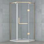 135 Degrees Partitioned Shower Door Profile Waterproof Shower Door Hardware