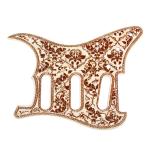 3Ply 11-Hole SSS Electric Guitar Pickguard yellow Pearl Flower Patter Scratch