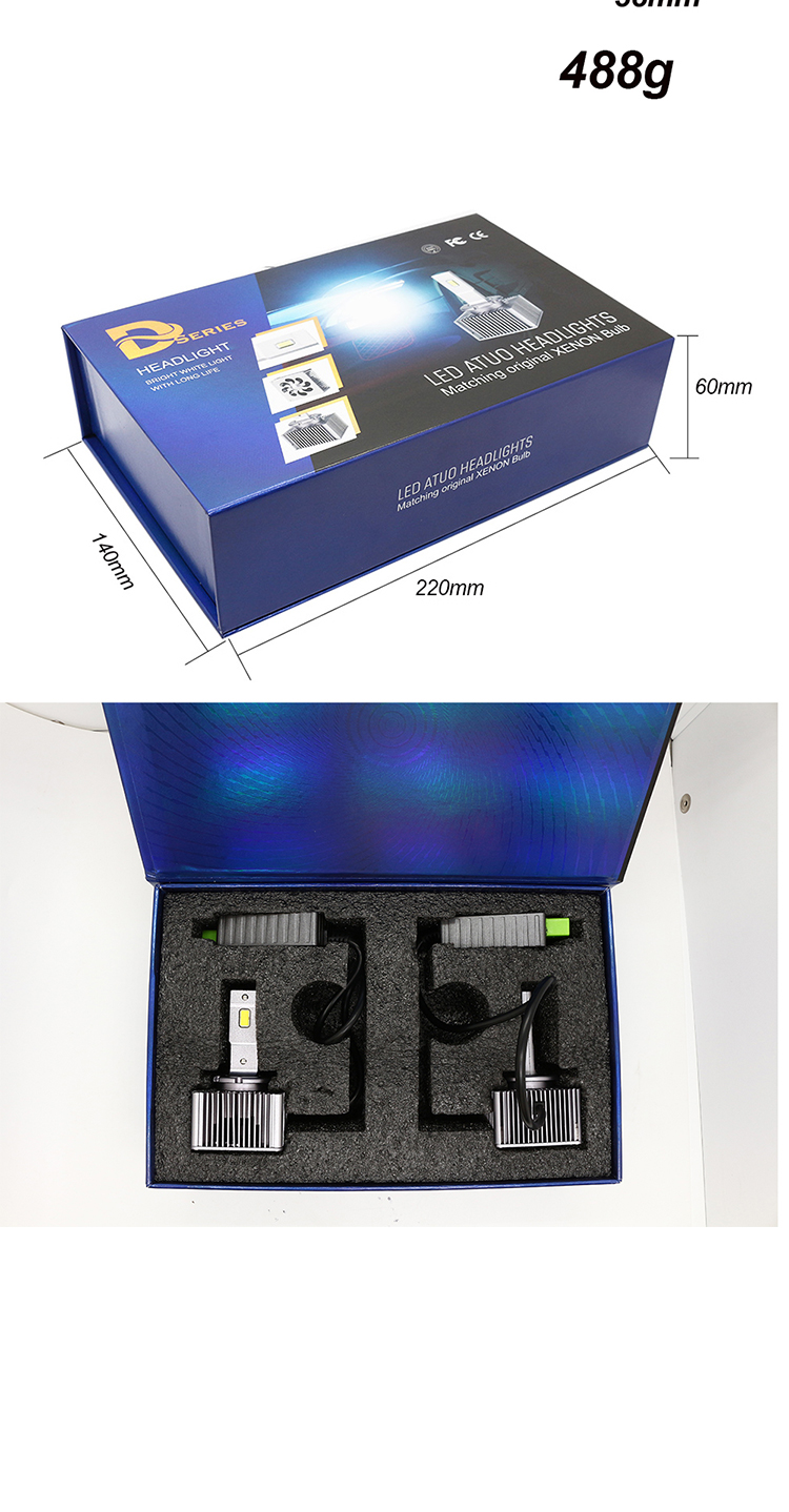 35W D1s Xenon Hid Headlight Bulb D2S D3S Led Car Light Fan Cooling