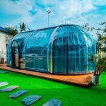 Transparent Vacant Star Room Geodesic Dome Glamping Dome House For Garden