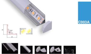 China Optional PC Cover Heat Resistant LED Strip Aluminium Extrusion Profile For Housing factory