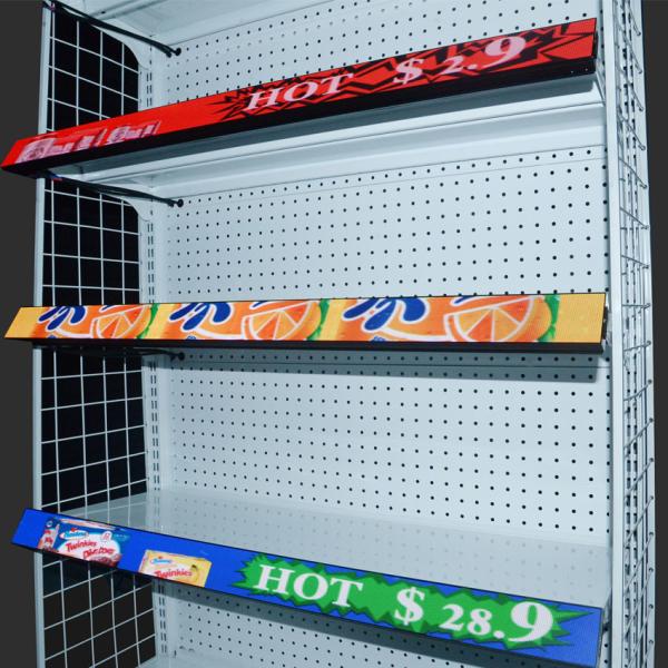 China 4W P1.875 Shelf Edge LED Screen 284444Dots/m2 For Advertising factory