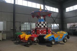 China Frog Car Design Children's Amusement Rides , Anti Rust Paint Amusement Park Rides factory