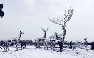 China SS316L Large Metal Animal Sculptures For Urban Decoration factory