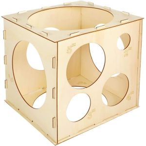 China Collapsible Wood Balloon Sizer Cube Box for Balloon Decorations, Balloon Arches, Balloon Columns on sale