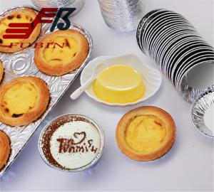 China Cream Puff Aluminium Foil Baking Tray 3 Inch Thermal Insulation factory