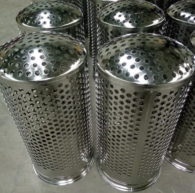 Metal 304 316 Stainless Steel Perforated Filter Tube Wire Mesh Metallic