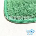 Green Color Microfiber Mop Refill Pads Coral Fleece With Hard Silk Floor Wet Mop