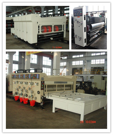Manual Feeding Carton Making Machine / Paper Carton Printing Machine With Slotting Function