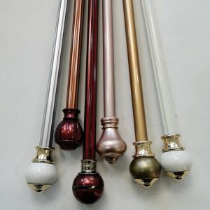 China 28mm Window Decorative 5m Wrought Iron Curtain Rods factory