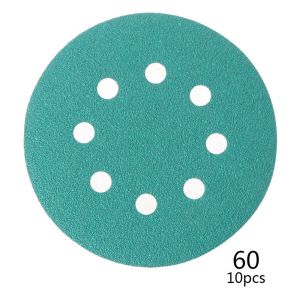 6inch car putty Sanding Discs Hook And Loop film polyester substrate green