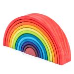 Arched 12pcs Pastel Stacking Rainbow Wooden Block Set 38.5cm